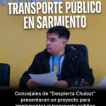 Concejal impulsor del proyecto de colectivos urbanos en Sarmiento.